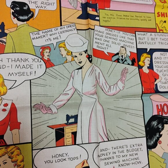 alexander henry 2009 fabric comic book about 44" W x 54" L (W5622) - Picture 6 of 8